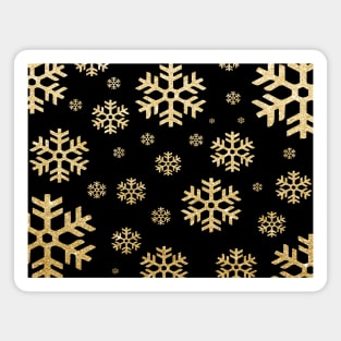 Snowflakes in gold Magnet